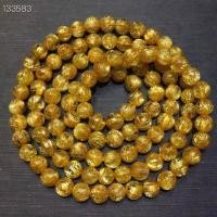 ราคา หินไหมทอง(Rutile Quartz)แท้ไซส์7 มิล เส้นยาว 22 นิ้ว คัดเกรด A สินค้าตามภาพ (15261357673)