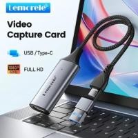 ราคา Lemorele AC05 การ์ดจับภาพวิดีโอ USB/Type-c Collector HDMI 1080P HD Plug and Play การ์ดจับภาพ Switch / PS5 โทรศัพท์มือถือคอมพิวเตอร์ถ่ายทอดสด เข้ากันได้กับ OBS (43669966791)