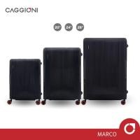 ราคา CAGGIONI กระเป๋าเดินทางล้อลาก แบบโครง รุ่นมาโคร (C22011) [20/24/28 นิ้ว]TAS Lock วัสดุ PP ทนทาน - สีเทาดำ (22401310547)