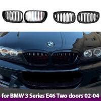 ราคา Car Front Bumper Grilles Kidney Racing Grill For BMW 3 series E46 Coupe Cabrio LCI 2 Doors 03-06 Do (48305623727)