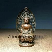 ราคา 9Cm Buddhism Antique Bronze Carved Sakyamuni Amitabha Tathagata Buddha Statue (53152843308)