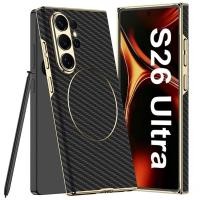 ราคา ซองหนังแม่เหล็กสําหรับ Samsung Galaxy S26 Ultra Metal Plating Cover (44904201302)