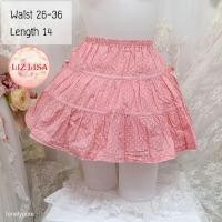 ราคา Liz lisa ป้ายเก่า กระโปรงชมพูลายจุด แต่งริบบิ้นด้านข้าง มือสอง (29065960694)
