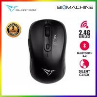 ราคา Alcatroz AirMouse Duo 7X Silent Click Wireless Mouse ( ดํา/ขาว ) (42528565866)