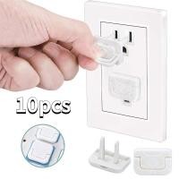 ราคา 10 ชิ้นเด็กป้องกันความปลอดภัยซ็อกเก็ตปลั๊กป้องกันเด็กไฟฟ้าช็อตป้องกันแหล่งจ่ายไฟฝาครอบป้องกันไฟฟ้า (42178243714)