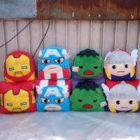 ราคา หมอนอิง จัตุรัส & เหลี่ยมขอบมน หน้านูน Ironman ไอรอนแมน Captain America กัปตันอเมริกา Hulk ฮัค Thor ธอร์ 12นิ้ว Avengers (31359706)