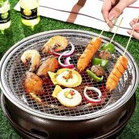 ราคา เตาถ่านย่างบาร์บีคิว เตาย่างเกาหลี ทรงกลม เตาย่างแบบพกพา (28421782835)