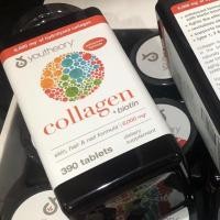 ราคา youtheory collagen +biotin คอลลาเจน 390 เม็ด (25158677412)