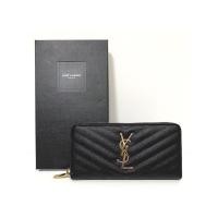 ราคา YSL Zippy Long Wallet in Black Gold (2293281144)