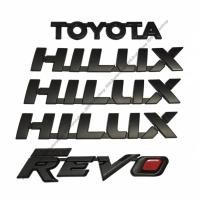 ราคา ชุด ป้ายโลโก้ แต่งรอบคัน สติ๊กเกอร์ 3D โตโยต้า ไฮลักซ์ รีโว่ Logo Sticker Set Toyota Hilux REVO สีดำด้าน (4802693066)
