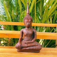 ราคา [sumpati]พระเชียงรุ้งศิลปะล้านช้าง ศิลปะลาวโบราณ1000ปี (หน้าตัก5นิ้ว สูง25ซม.)ผ่านพิธีปลุกเสกแล้ว สีนาคเหมือนไม้จริงๆ (19076969729)