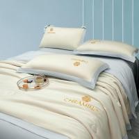 ราคา ชุดผ้านวมฤดูร้อน ผ้าไหมน้ำแข็ง ซักแล้ว ชุดสี่ชิ้น ผ้านวมปักลายสำหรับใช้ในห้องปรับอากาศ แบบบางTencel (29481460192)