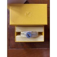 ราคา แท้*พร้อมส่ง* Swarovski Swarovski Signum Swan Bangle Bracelet Blue & Rhodium Plated Brand New In Box (27037758988)