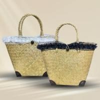 ราคา กระเป๋ากระจูดสาน แต่งขอบลูกไม้ (52803328649)