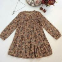 ราคา เดรสสั้น ลายดอกไม้ สีน้ำตาลวินเทจ (174143668)
