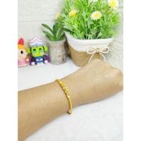 ราคา 327Aข้อมือลายสี่เสาโอ่งสลับมีนาหนัก2สลึง แถมฟรีตะขอ งานตันแน่นทองหุ้มสวยเหมือนจริง (29176615235)