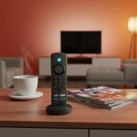 ราคา รีโมทคอนโทรลเสียงสําหรับ Fire Stick TV 3rd Gen, Smart TV Stick 4K MAX ใช้งานร่วมกับ Alexa Voice (48304238366)