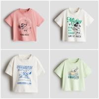 ราคา H&M เสื้อยืดเด็กเล็ก สีเขียว ตรงคอมีกระดุม ไซด์ 4 เดือน - 2 ปี ของใหม่ ป้ายห้อย แท้ พร้อมส่ง (42612301269)
