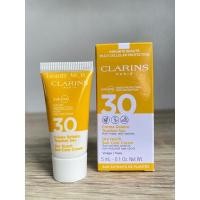 ราคา Clarins กันแดดคุมมัน ไม่เหนียว ซึมไว ไม่วอก สำหรับใบหน้า Dry Touch Sun Care Cream For Face SPF 30 UVB UVA ขนาด 5ml. (12020396317)