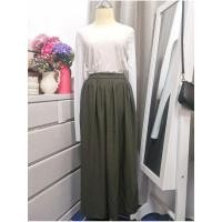 ราคา (ขายแยก)​ เสื้อคอกลม​ สีขาวผ้าซีทรู​ Size​ M, กางเกงขาบาน​ สีเขียวขี้ม้า Uniqlo​ Size​ S (29053357798)