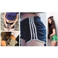 ราคา กางเกงขาสั้น 3 แถบ รุ่นขาเว้า กางเกงขาสั้นทรงสปอร์ต 3 แถบ สไตล์วัยรุ่นเกาหลี (5178525783)