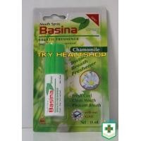 ราคา Basina Mouth Spray 15 ml Chamomile (สเปรย์ระงับกลิ่นปาก รสมิ้นท์ เพื่อลมหายใจหอมสดชื่น) (5145538244)