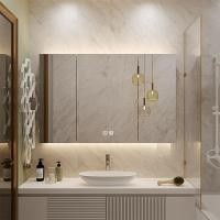 ราคา ตู้กระจกอัจฉริยะ ตู้กระจกกันความชื้นสแตนเลสพร้อมแผ่นหลัง ตู้กระจกห้องน้ำ ตู้เก็บของ ตู้กระจกมีไฟ (40160327296)