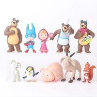 ราคา ตุ๊กตาฟิกเกอร์ Masha And The Bear น่ารัก ของขวัญ ของเล่นสําหรับเด็ก 10 ชิ้น (18907092725)