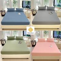 ราคา ชุดผ้าปูที่นอน Satin 4ฟุต 5ฟุต 6ฟุต ผ้าปูที่นอนซาติน(ผ้าปูที่นอน+ปลอกหมอน) (55903950088)