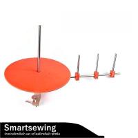 ราคา จานวางผ้ากุ้นจักรอุตสาหกรรม ติดหน้าโต๊ะ เหมาะสำหรับจักรเย็บผ้าต่างๆ จักรลา จักรโพ้ง จักรเย็บ ต่างๆ (สีส้ม) รุ่น AP5 (14058654033)