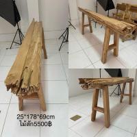 ราคา โต๊ะโชว์ไม้สักติดผนัง งานเข้าเดือยขาโบราณ หายาก (22561267523)