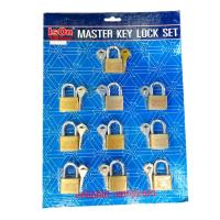 ราคา กุญแจ ISON ระบบมาสเตอร์คีย์ ทองเหลือง ขนาด 40 มม. ชุด10ตัว ของแท้ (23654480054)