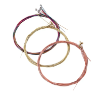 ราคา สายกีตาร์โปร่งคุณภาพสูง ครบชุด 6เส้น (40352062430)