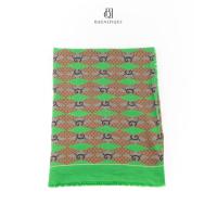 ราคา [ของแท้] GUCCI SCARF GREEN BROWN มีใบรับประกัน ตรวจสอบได้ทุกใบ ✅ (57953812294)