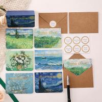 ราคา ชุดการ์ดอวยพร ลายภาพวาดสีน้ํามัน สไตล์วินเทจ พร้อมซองจดหมาย 6 ชิ้น (17383937435)