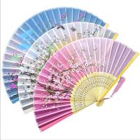 ราคา พัดจีน พัดจีนโบราณ ทำจากไม้ไผ่และผ้า ชุด 1 ขนาด 38 cm พร้อมส่งจากไทย (56202683634)