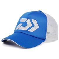 ราคา Daiwa ฤดูร้อน Sun หมวก Breathable Wicking ตาข่าย Visor ระบายอากาศปรับ Sun หมวก Daiwa ชายตกปลากลางแจ้ง (20280545942)