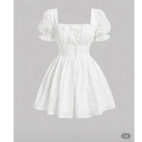 ราคา เดรสสาวอวบ สีขาว เสื้อผ้าคนอ้วน สาวอวบสาวอ้วน (27936737579)