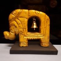 ราคา ช้างทรงเครื่องคล้องกระดิ่ง ช้างเหลือง ช้างไทย ช้างทรงเครื่อง ช้างกระดิ่ง ช้างไม้ ช้างคล้องระฆัง (7540766065)