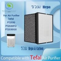 ราคา แผ่นกรอง ไส้กรองอากาศ air purifier for tefal PT2530 PT2530FO PT2530GO Filter HEPA Filter กรองฝุ่น PM2.5 OEM (45701722218)
