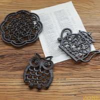 ราคา Zong ศิลปะเหล็ก Trivet ตกแต่งนกฮูกปลารูปดอกไม้ Placemat เสื่อทนความร้อนสําหรับห้องครัวและโต๊ะรับประทานอาหาร Decorato (29220113438)