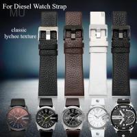ราคา [จัดส่งฟรี] Diesel Dz7257 Dz1657 Dz4323 Dz7314 Dz7313 สาย Chic ทนทาน สายหนังแท้ทนต่อการสึกหรอ 24 26 (53054810110)