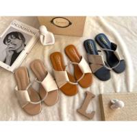 ราคา shoes168:รองเท้าแตะแบบสวมไขว้สายเพชร (17096262948)