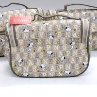 ราคา Snoopy Peanuts กระเป๋าเครื่องสำอาง จากญี่ปุ่น ขนาด 25*15*15 cm ลิขสิทธิ์แท้ Sanrio (26105836979)