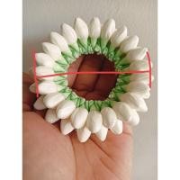 ราคา พวงมาลัยมะลิ พวงเปล่า ร้อยเรียง3แถวอะไหล่พวงมาลัย (24489506804)