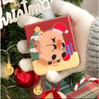 ราคา Korea Acrylic Tok + 3D Curved Hard Phone Case Z Flip Serise Snow Town Animal Designed สําหรับ Samsung Galaxy ลองโคซี่ (51504385646)