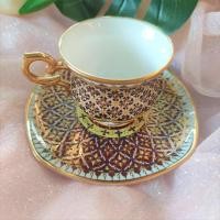 ราคา แก้วกาแฟหูจับทรงคลาสสิค ลายไทยเบญจรงค์ (10205010814)