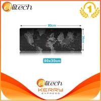 ราคา Alitech mousepads Big Size. 80 x 30 cm. แผ่นรองเม้าส์ ขนาดใหญ่ ใช้งานดี ลายแผนที่โลก (12871893012)