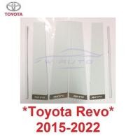 ราคา เสาประตู สแตนเลส 4ชิ้น Toyota Revo Rocco 2015 - 2023 แผ่นแปะเสาข้างประตู โตโยต้า รีโว่ ร็อคโค่ เสากลาง เสาข้าง ประตู (25991446424)