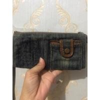 ราคา กระเป๋าสตางค์ผ้ายีนส์ Preloved (28904008472)